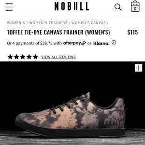 NoBull Toffee Tie-Dye Canvas Trainers